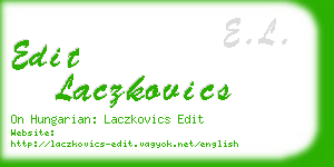 edit laczkovics business card